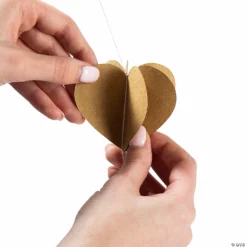 Kraft Paper Hanging Hearts Curtain Backdrop -DIY Photo Booth Shop kraft paper hanging hearts curtain backdrop14093673 a01