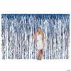 Large Metallic Fringe Backdrop Curtains