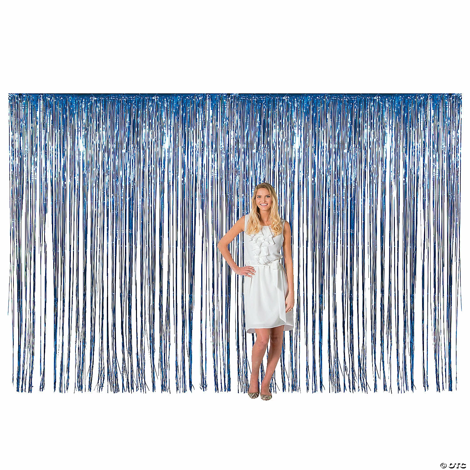 Large Metallic Fringe Backdrop Curtains 3 Large Metallic Fringe Backdrop Curtains