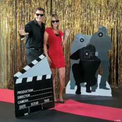 Large Metallic Fringe Backdrop Curtains -DIY Photo Booth Shop large gold metallic fringe backdrop curtain3 6195 a05