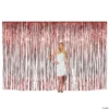 Large Metallic Fringe Backdrop Curtains