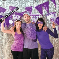 Large Metallic Fringe Backdrop Curtains -DIY Photo Booth Shop large silver metallic fringe backdrop curtain3 6194 a05