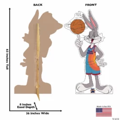 Lifesize Space Jam: A New Legacy Bugs Bunny Cardboard Stand-Up -DIY Photo Booth Shop lifesize space jam a new legacy bugs bunny cardboard stand up14151563 a01