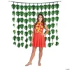 Luau Palm Leaves Curtain Backdrop