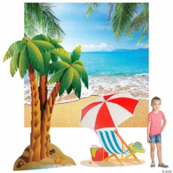 Make a Splash VBS Small Tropical Beach Scene Decorating Kit – 3 Pc.