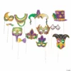 Mardi Gras Photo Stick Props- 12 Pc. -DIY Photo Booth Shop mardi gras photo stick props 12 pc 13629544