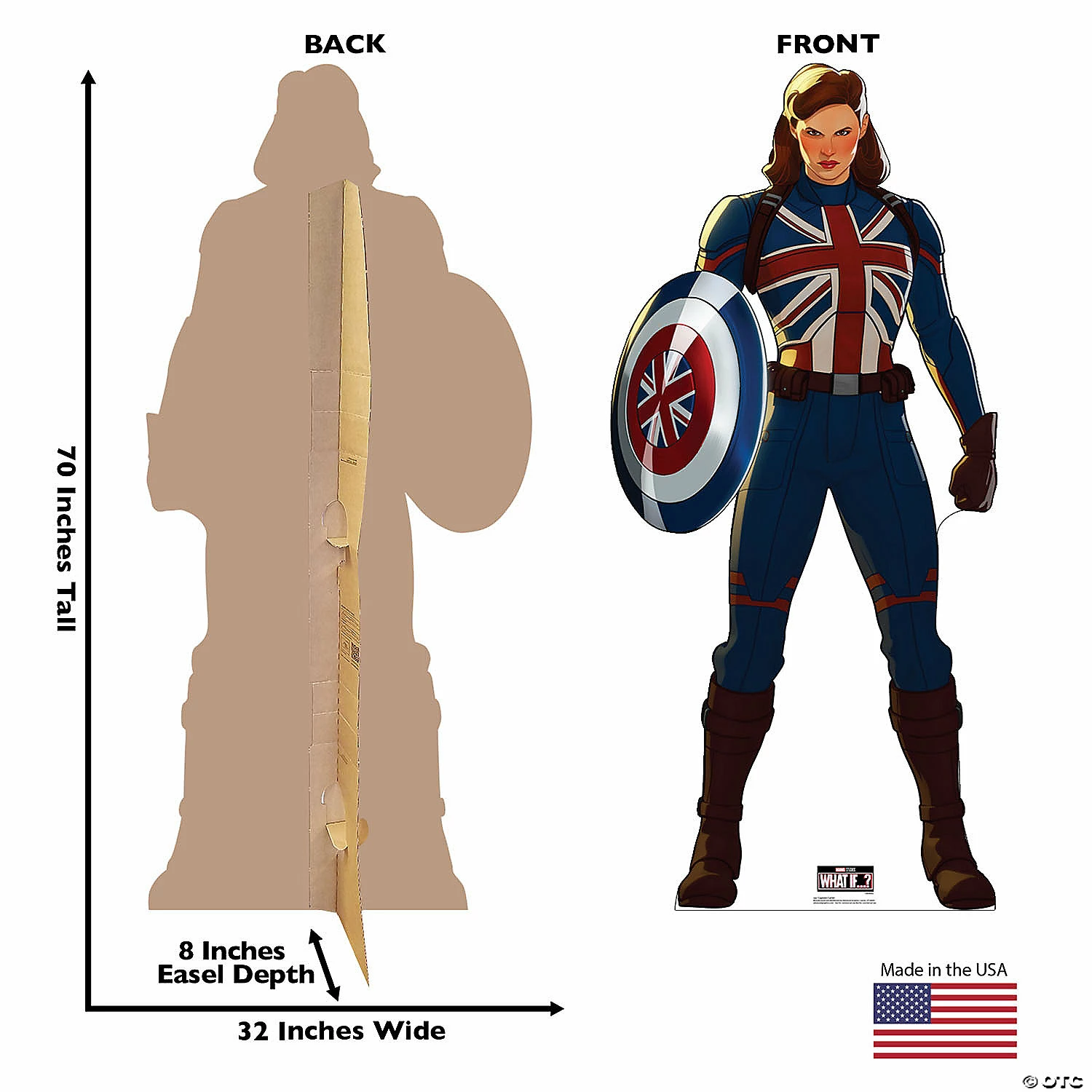 Marvel Comics What If? Captain Carter Lifesize Cardboard Stand-Up 4 Marvel Comics What If? Captain Carter Lifesize Cardboard Stand-Up - Image 2