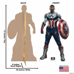 Marvel: The Falcon and the Winter Soldier™ Falcon Captain America Lifesize Cardboard Stand-Up -DIY Photo Booth Shop marvel the falcon and the winter soldier falcon captain america lifesize cardboard stand up14151562 a01