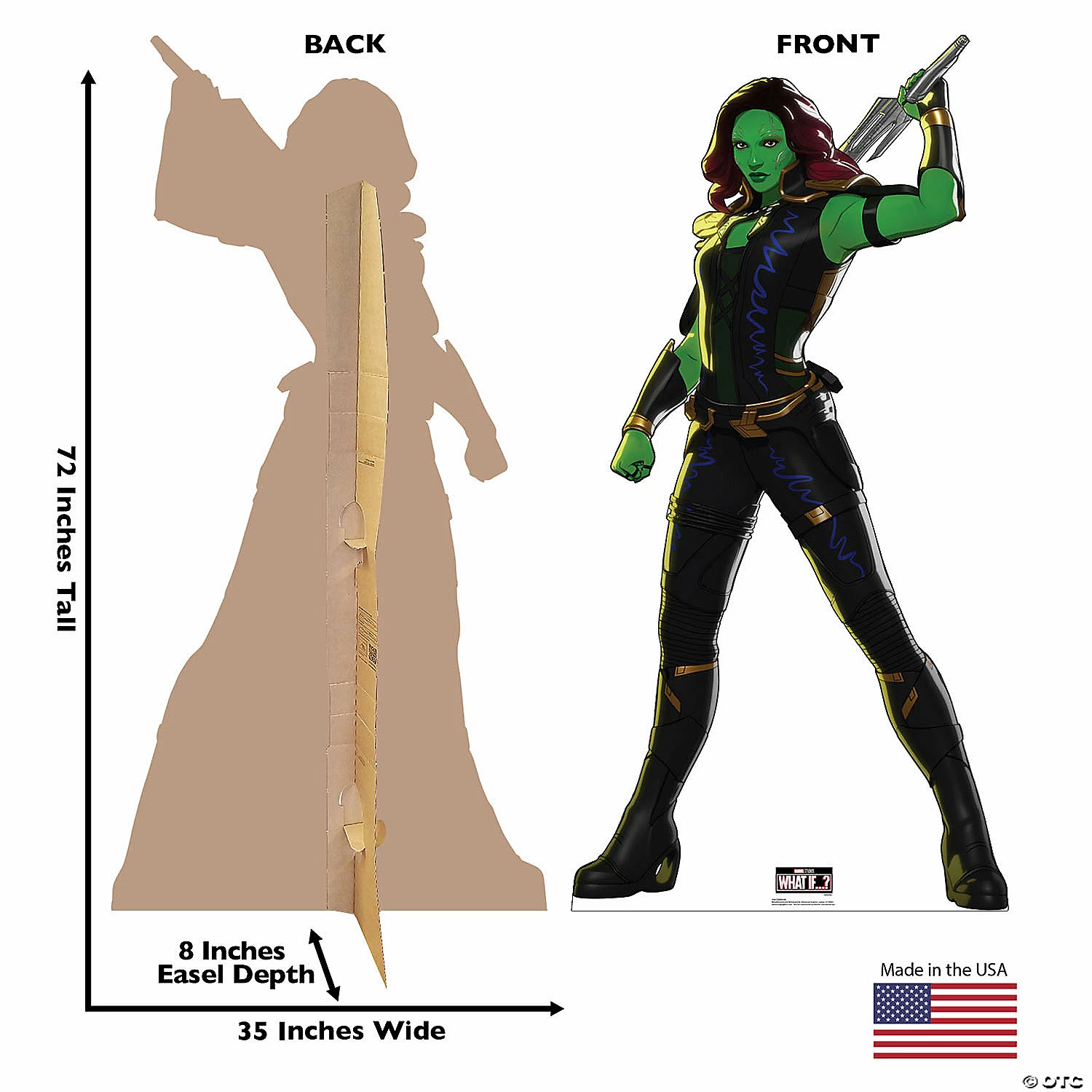 Marvel: What If?™ Gamora Life-size Cardboard Stand-Up 4 Marvel: What If?™ Gamora Life-size Cardboard Stand-Up - Image 2