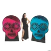 Metallic Sugar Skull Cardboard Stand-Ups - 2 Pc.