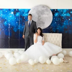 Midnight Blue Starry Night Backdrop -DIY Photo Booth Shop midnight blue starry night backdrop13829668 a01