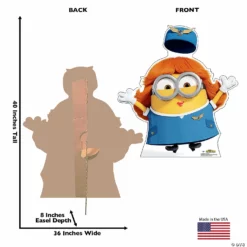 Minions™ Rise of Gru Bob Airline Stewardess Lifesize Cardboard Stand-Up -DIY Photo Booth Shop minions rise of gru bob airline stewardess lifesize cardboard stand up14151624 a01