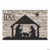 Nativity Silhouette Barnwood Backdrop - 3 Pc. -DIY Photo Booth Shop nativity silhouette barnwood backdrop 3 pc 13780712