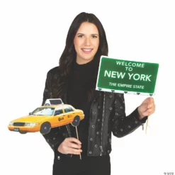 New York Photo Stick Props - 16 Pc. -DIY Photo Booth Shop new york photo stick props 16 pc 13829780 a01