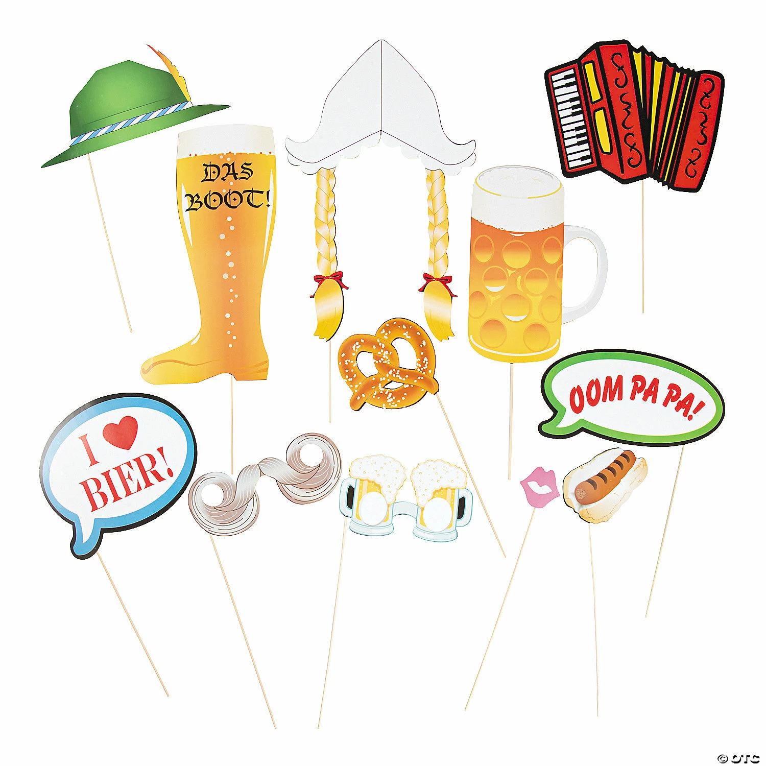 Oktoberfest Photo Stick Props- 12 Pc. 2 Oktoberfest Photo Stick Props- 12 Pc.