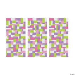 Pastel Color Brick Party Backdrop - 3 Pc. -DIY Photo Booth Shop pastel color brick party backdrop 3 pc 13755354 a01