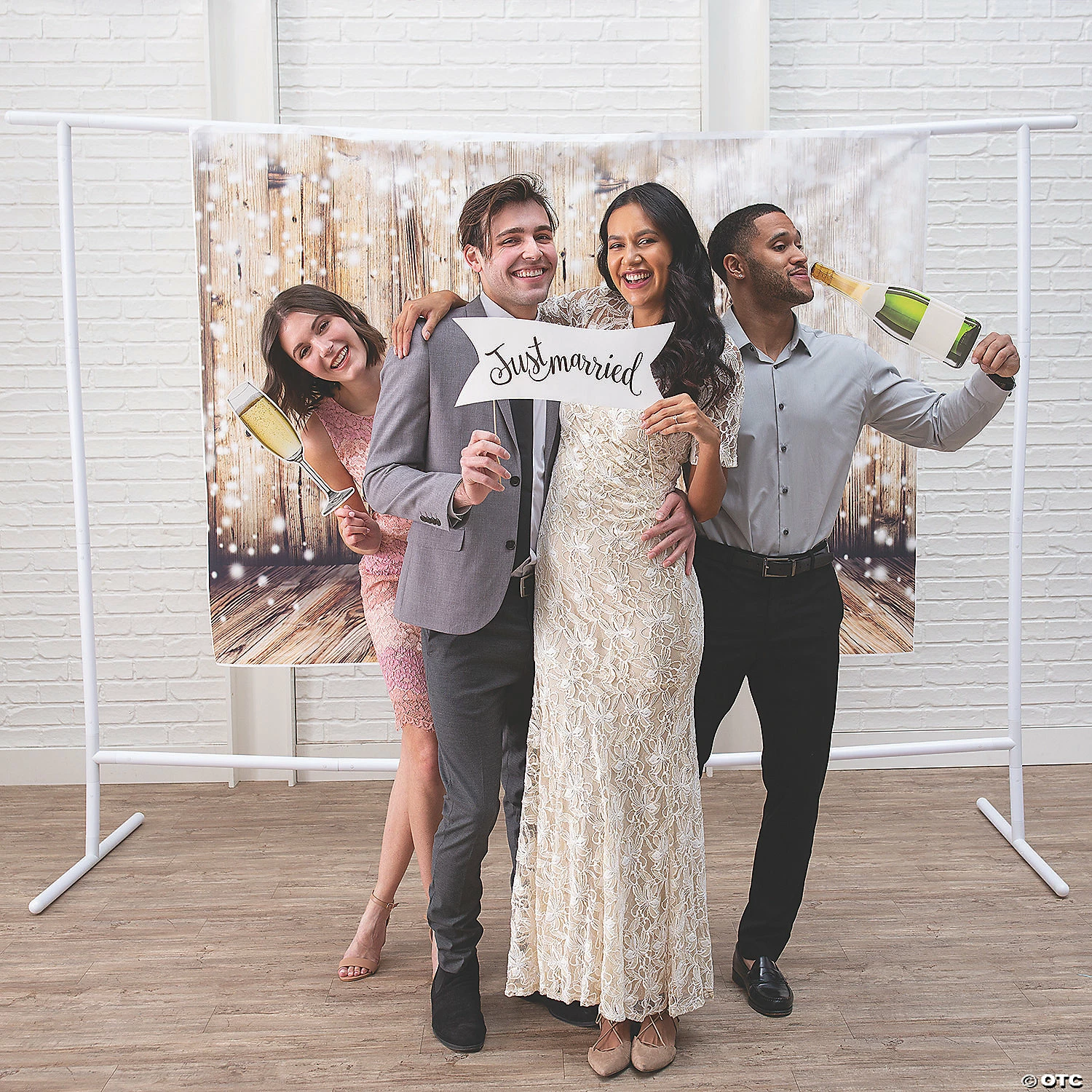 Premium Rustic Twinkling Lights Backdrop 4 Premium Rustic Twinkling Lights Backdrop - Image 2