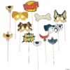 Puppy Party Photo Stick Props- 12 Pc. -DIY Photo Booth Shop puppy party photo stick props 12 pc 13721384