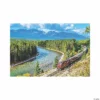 Railroad Train Scene Backdrop - 3 Pc.