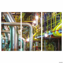 Realistic Factory Backdrop Banner - 3 Pc. -DIY Photo Booth Shop realistic factory backdrop banner 3 pc 13766642 a01