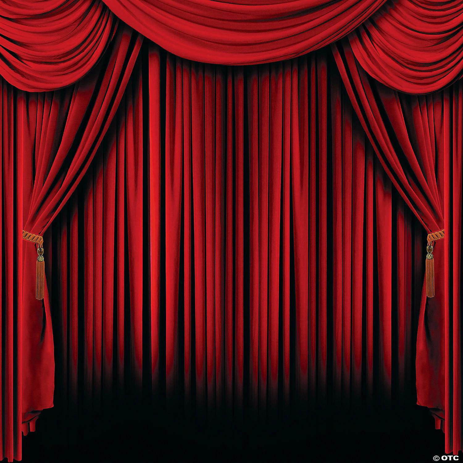 Red Curtain Backdrop - 2 Pc. 3 Red Curtain Backdrop - 2 Pc.