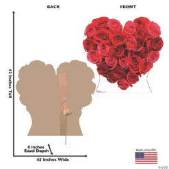Red Roses Heart Stand-Up -DIY Photo Booth Shop red roses heart stand up13960057 a02