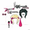 Rock Star Photo Stick Props - 12 Pc. -DIY Photo Booth Shop rock star photo stick props 12 pc 13665980