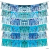 Fringe Garland Backdrop - 6 Pc. -DIY Photo Booth Shop shades of blue fringe garland backdrop 6 pc 13943286