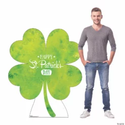 Shamrock Cardboard Stand-Up -DIY Photo Booth Shop shamrock cardboard stand up13960065 a01