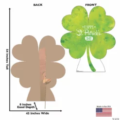 Shamrock Cardboard Stand-Up -DIY Photo Booth Shop shamrock cardboard stand up13960065 a02