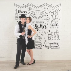 Small Wedding Backdrop - 2 Pc. -DIY Photo Booth Shop small wedding backdrop 2 pc 13829398 a02