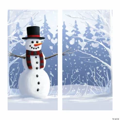 Snowman Backdrop Banner -DIY Photo Booth Shop snowman backdrop banner14091603 a01