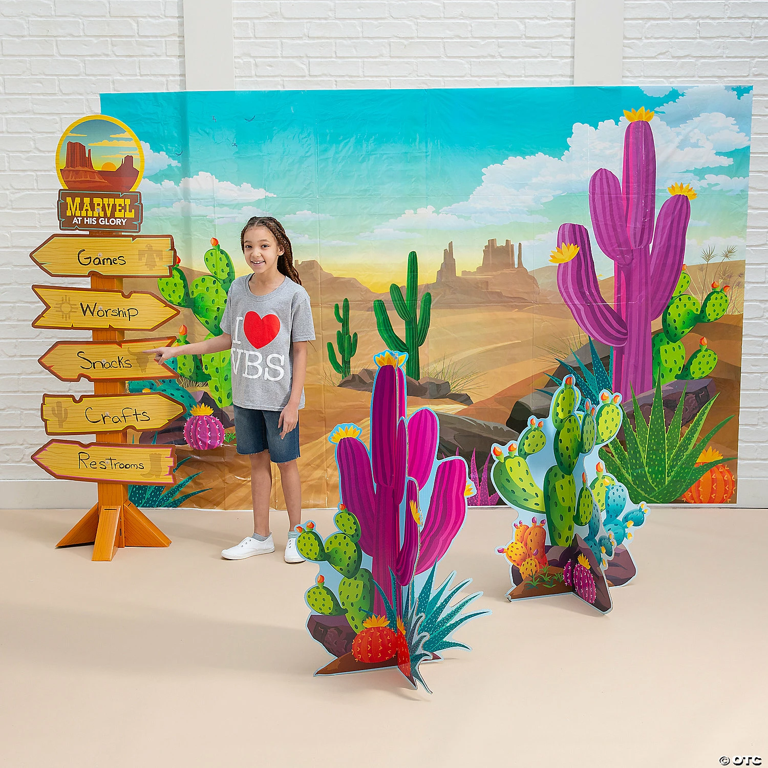 Southwest VBS Colorful Cactus Decorating Kit - 6 Pc. 3 Southwest VBS Colorful Cactus Decorating Kit - 6 Pc.
