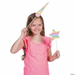 Sparkle Unicorn Photo Stick Props - 10 Pc. -DIY Photo Booth Shop sparkle unicorn photo stick props 10 pc 13817079 a01