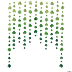 St. Patrick’s Day Hanging Shamrocks Curtain Backdrop