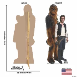Star Wars™ 40th Anniversary Edition Han Solo & Chewbacca Stand-Up -DIY Photo Booth Shop star wars 40th anniversary edition han solo and chewbacca stand up13945001 a01
