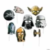 Star Wars™ Photo Stick Props - 8 Pc. -DIY Photo Booth Shop star wars photo stick props 8 pc 13723225