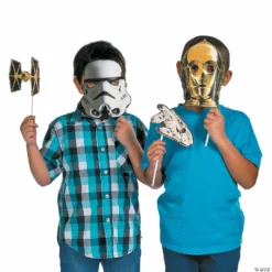 Star Wars™ Photo Stick Props - 8 Pc. -DIY Photo Booth Shop star wars photo stick props 8 pc 13723225 a01