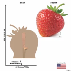 Strawberry Cardboard Stand-Up -DIY Photo Booth Shop strawberry cardboard stand up13960058 a02