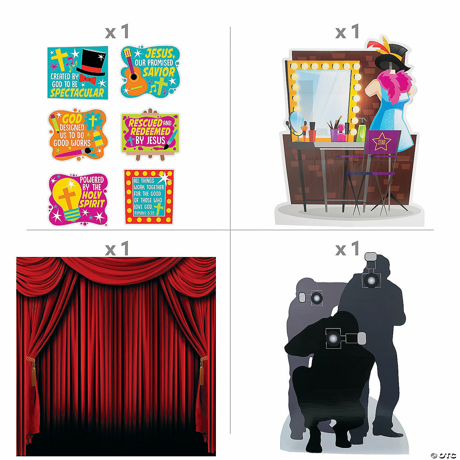 Studio VBS Theater Curtain Call Decorating Kit - 9 Pc. 4 Studio VBS Theater Curtain Call Decorating Kit - 9 Pc. - Image 2