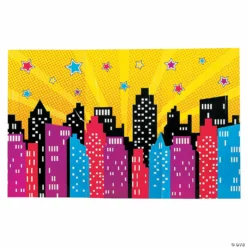 Superhero Girl Backdrop - 3 Pc.