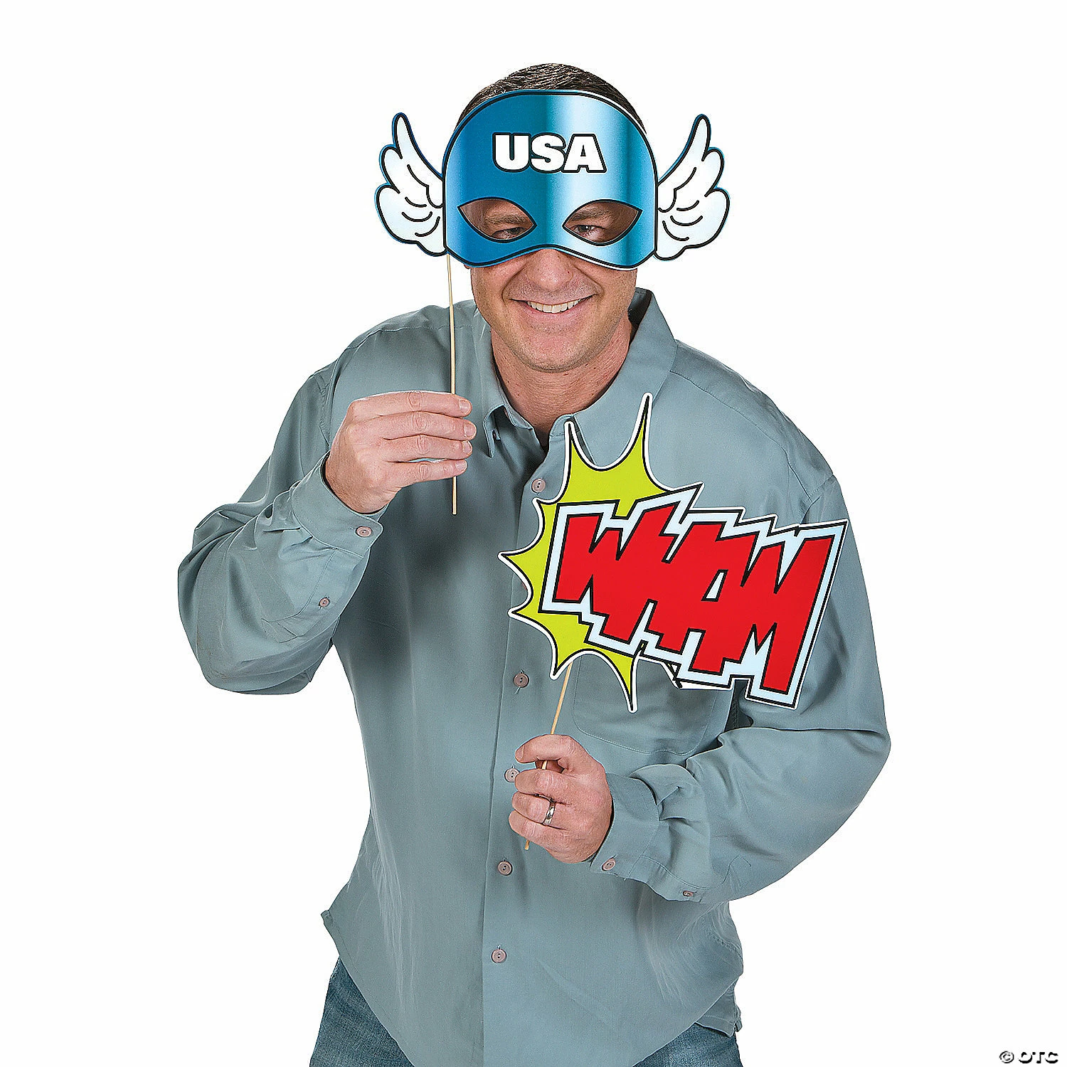 Superhero Photo Stick Props- 12 Pc. 4 Superhero Photo Stick Props- 12 Pc. - Image 2