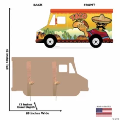 Taco Truck Photo Cardboard Stand-Up -DIY Photo Booth Shop taco truck photo cardboard stand up13960106 a02