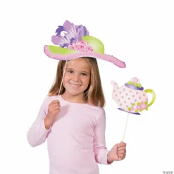 Tea Party Photo Stick Props - 12 Pc. -DIY Photo Booth Shop tea party photo stick props 12 pc 13629566 a01