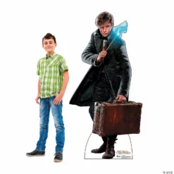 The Crimes of Grindelwald Newt Scamander Life-Size Cardboard Stand-Up -DIY Photo Booth Shop the crimes of grindelwald newt scamander life size cardboard stand up13847261 a02