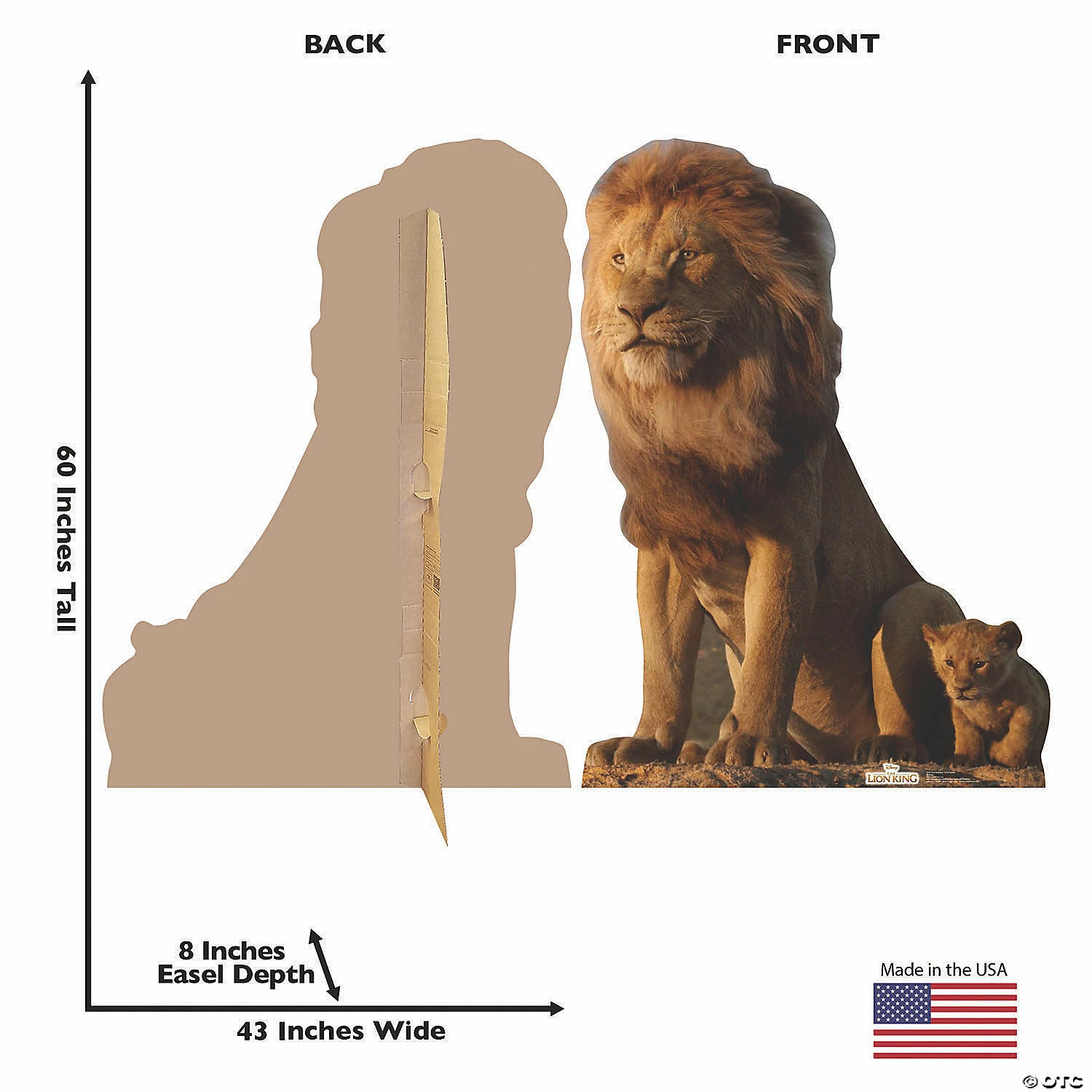 The Lion King™ King Mufasa & Young Simba Life-Size Cardboard Stand-Up 5 The Lion King™ King Mufasa & Young Simba Life-Size Cardboard Stand-Up - Image 3