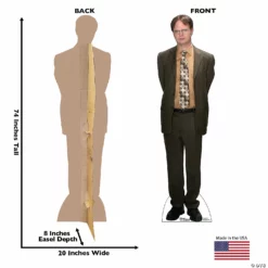 The Office™ Dwight Schrute Life-Size Cardboard Stand-Up -DIY Photo Booth Shop the office dwight schrute life size cardboard stand up14101108 a02