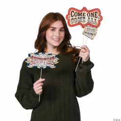 Vintage Circus Photo Stick Props- 12 Pc. 5 Vintage Circus Photo Stick Props- 12 Pc. -DIY Photo Booth Shop vintage circus photo stick props 12 pc 13814131 a01