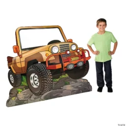 Walk His Way Jeep Cardboard Stand-Up