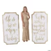White & Gold Inspirational Saying Sign Cardboard Stand-Ups - 2 Pc. -DIY Photo Booth Shop white and gold inspirational saying sign cardboard stand ups 2 pc 13829751
